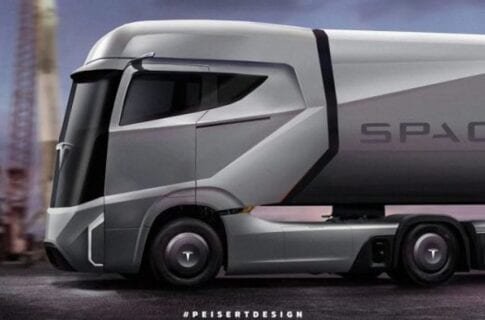 Еще одна революция от Tesla — автономные грузовики в конвоях