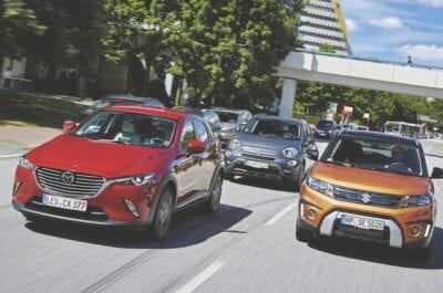 fiat 500x protiv mazda cx 3 i suzuki vitara sravnenie kompaktnyh vnedorozhnikov 5e6e0f0e628f0 Fiat 500X против Mazda CX-3 и Suzuki Vitara - сравнение компактных внедорожников