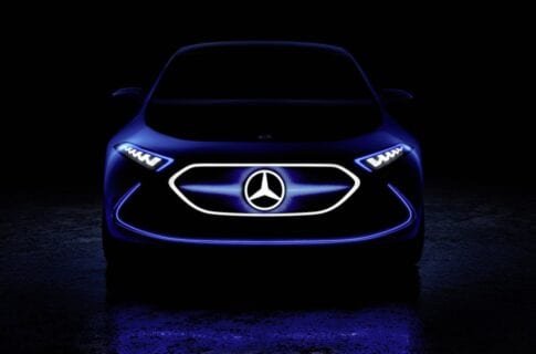 Концепткар Mercedes EQ — тизерное изображение перед дебютом во Франкфурте