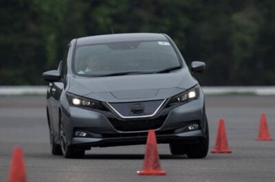 obzor novogo nissan leaf 2018 pervaya poezdka na prototipe 5e6a2162ef348 Обзор нового Nissan Leaf 2018 - первая поездка на прототипе