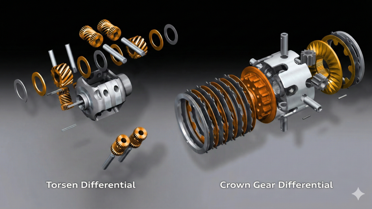 quattro torsen vs crown gear Який Quattro краще: Torsen vs. Crown Gear Differential